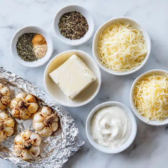 The image shows two white oval baking dishes placed on a white marbled surface, side by side. The left dish contains an uncooked mixture that is creamy and thick, pale off-white with some black pepper flecks, smooth but textured with small lumps spread evenly across the surface. The right dish holds the baked version of the mixture, now golden brown and bubbly on top with darker crispy spots around the edges. It is slightly domed with a few small clusters of browned pieces in the center and is sprinkled with chopped green herbs for color contrast. The baking dishes have handles on each side, and the whole presentation is bright and inviting. photo taken with an iphone --ar 4:5 --v 7