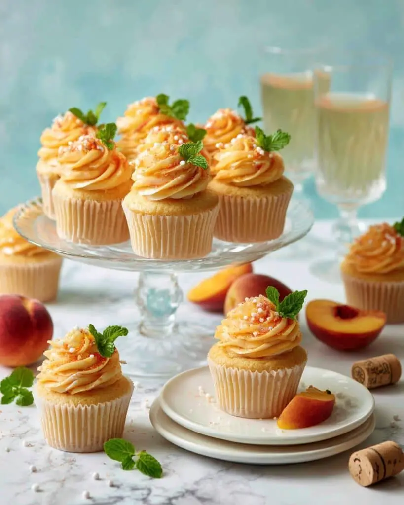 Peach Bellini Cupcakes Recipe