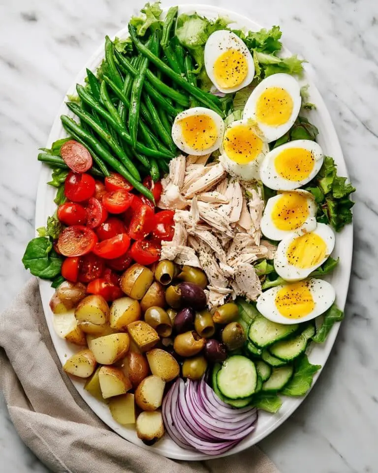 Niçoise Salad with Tuna, Potatoes, and Fresh Vegetables Recipe