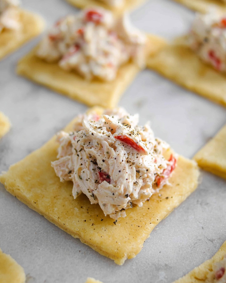 A white plate holds a golden brown, crumb-topped stuffed pastry, partially opened to show a creamy filling inside that has small pieces of red and white ingredients mixed in. A silver fork rests on the plate next to the pastry, which sits on a white marbled surface. photo taken with an iphone --ar 4:5 --v 7