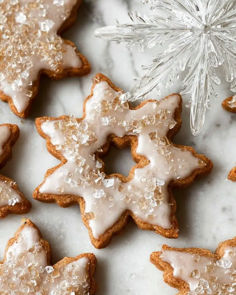 Gingerbread Cookies with Lemon Glaze Recipe