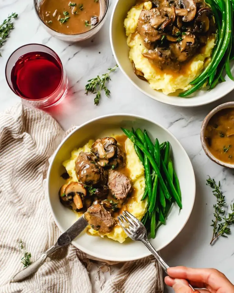 Beef Tenderloin with Mushroom Sauce Recipe