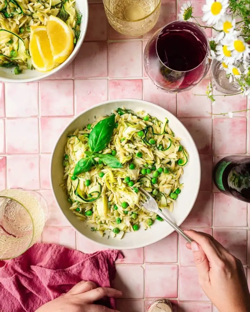 Lemon Basil Pasta Salad Recipe