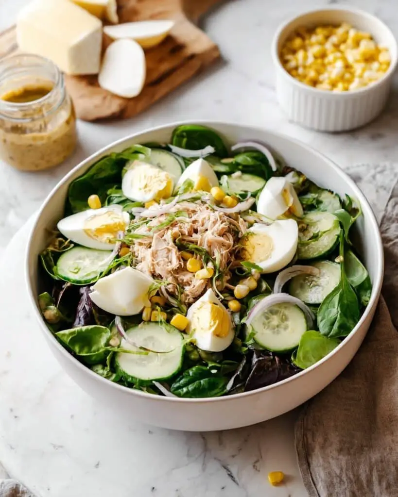 Tuna, Cucumber and Mozzarella Salad Recipe