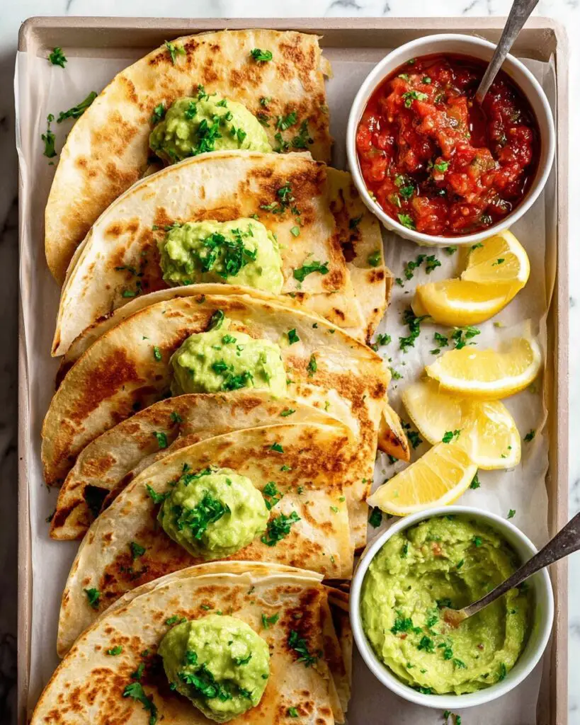 Baked Chicken Tacos with Avocado Sauce Recipe