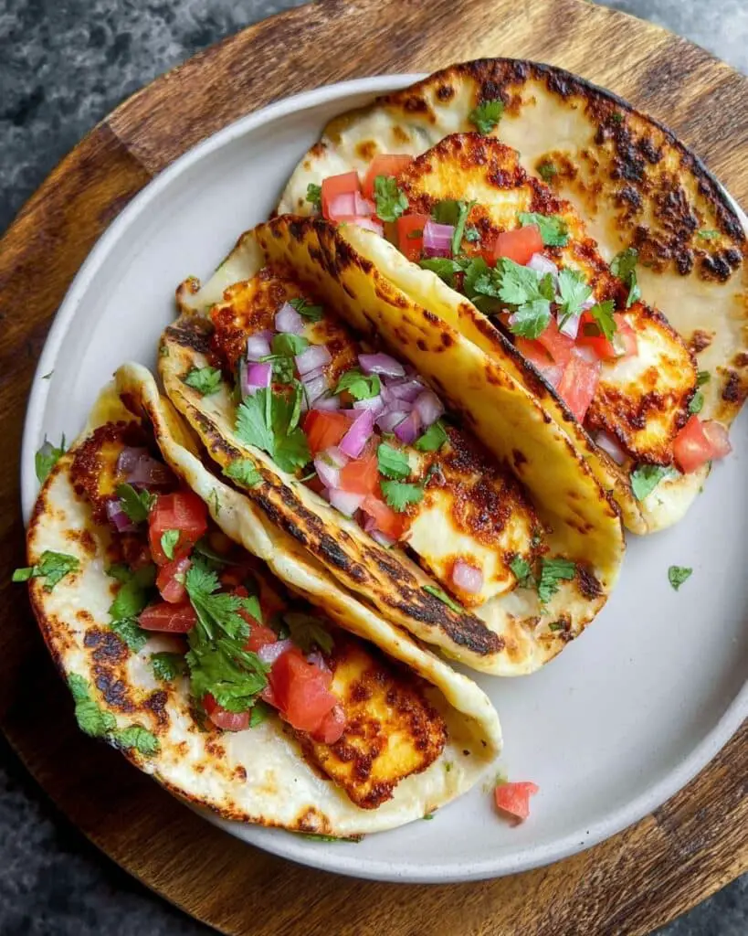 Easy Halloumi Tacos Recipe