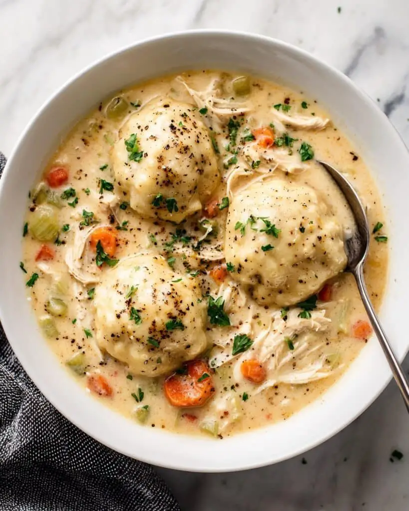 Homemade Chicken and Dumplings Recipe
