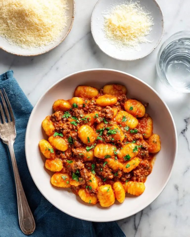 Gnocchi Bolognese with Creamy Tomato Sauce Recipe
