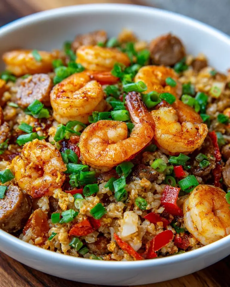 Hearty Cajun Jambalaya with Shrimp, Sausage, and Vegetables Recipe