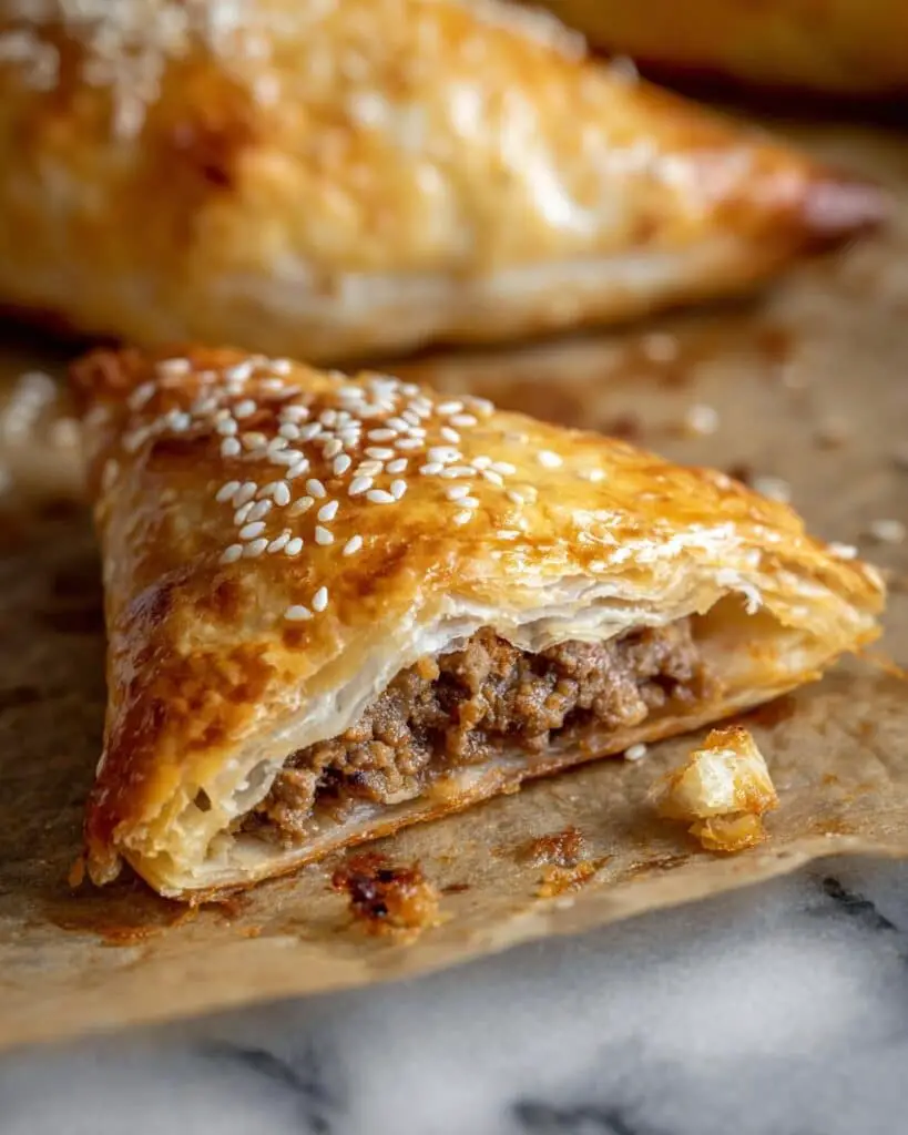 Cheeseburger Puff Pastry Pockets Recipe