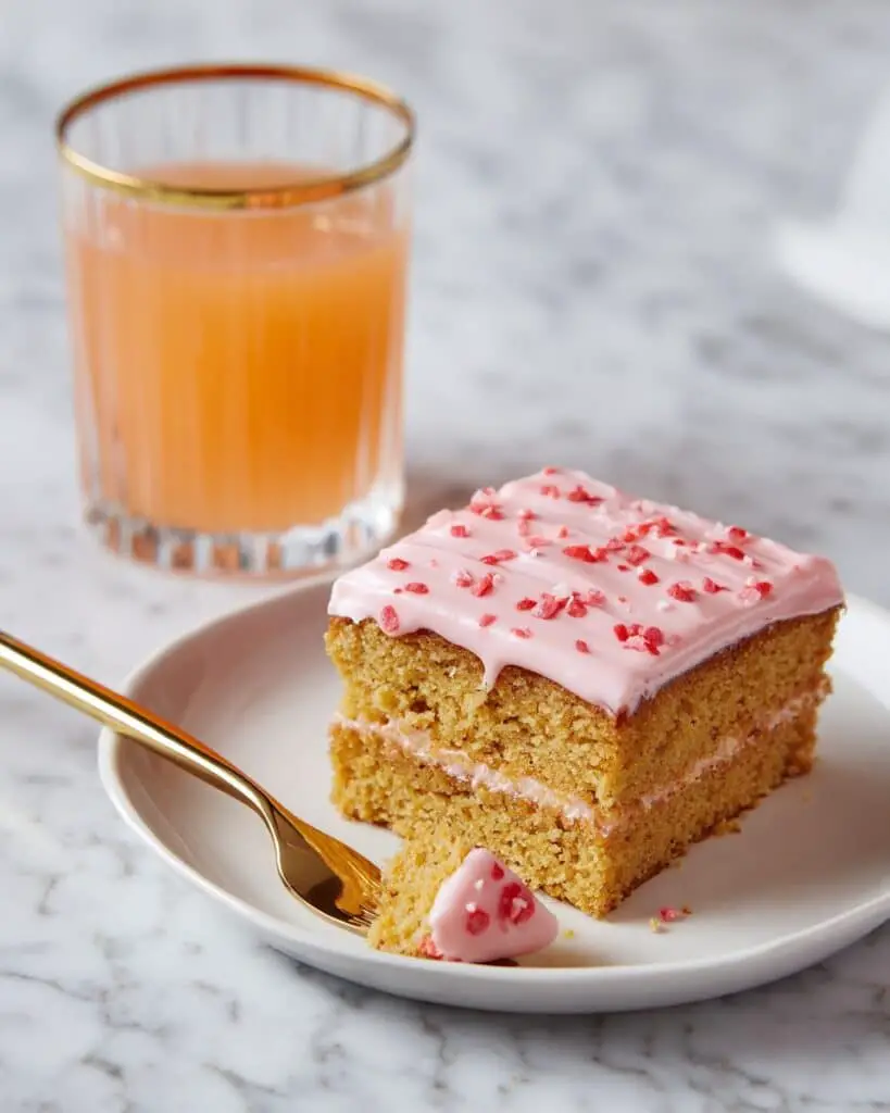 Strawberry Cake with Cream Cheese Frosting Recipe