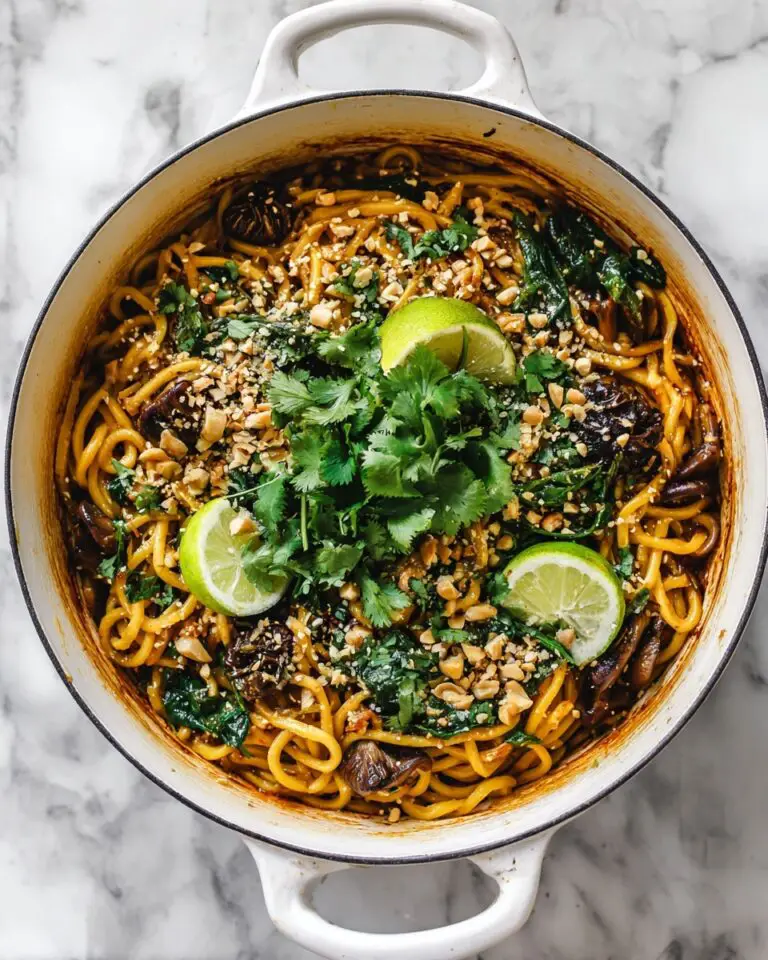 Gochujang Chicken Pasta with Mushrooms and Spinach Recipe