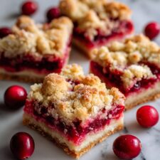 Cranberry Shortbread Bars Recipe
