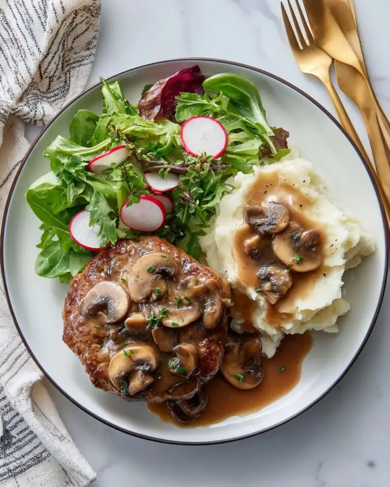 Salisbury Steak with Mushroom Gravy Recipe