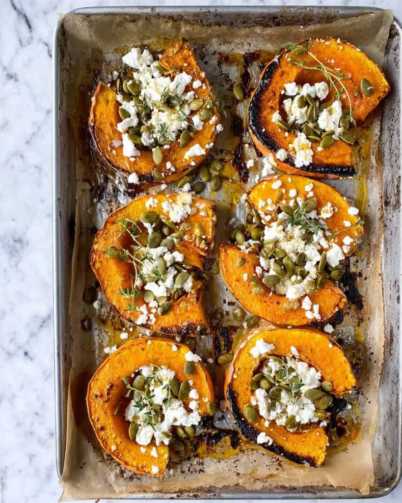 Maple Roast Pumpkin with Feta Recipe