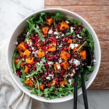 Wholesome Grain Salad with Butternut Squash, Pomegranate, and Feta Recipe