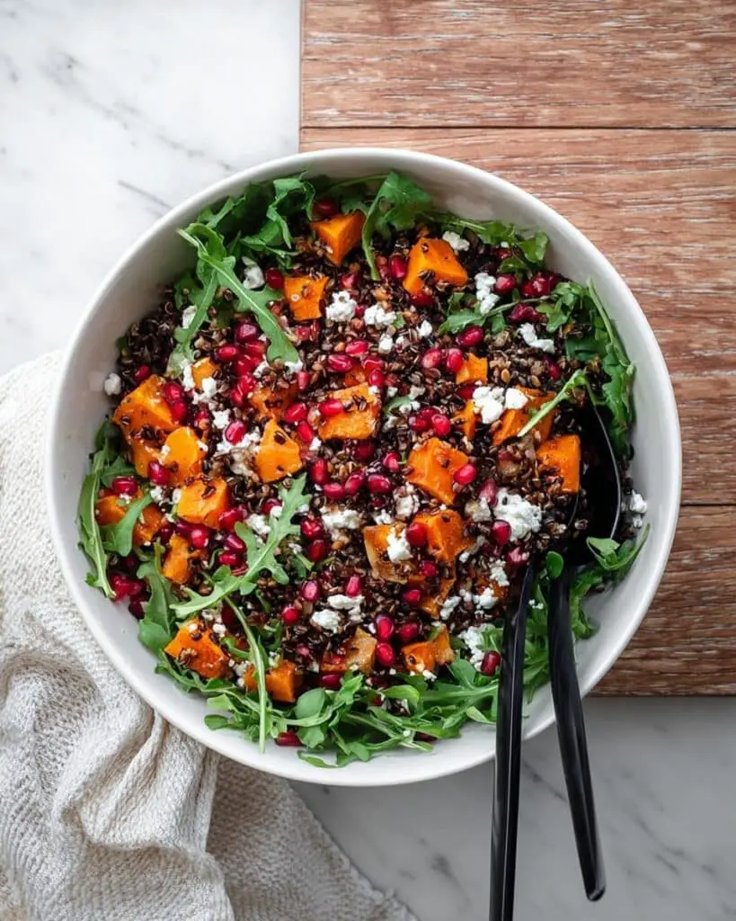 Wholesome Grain Salad with Butternut Squash, Pomegranate, and Feta Recipe