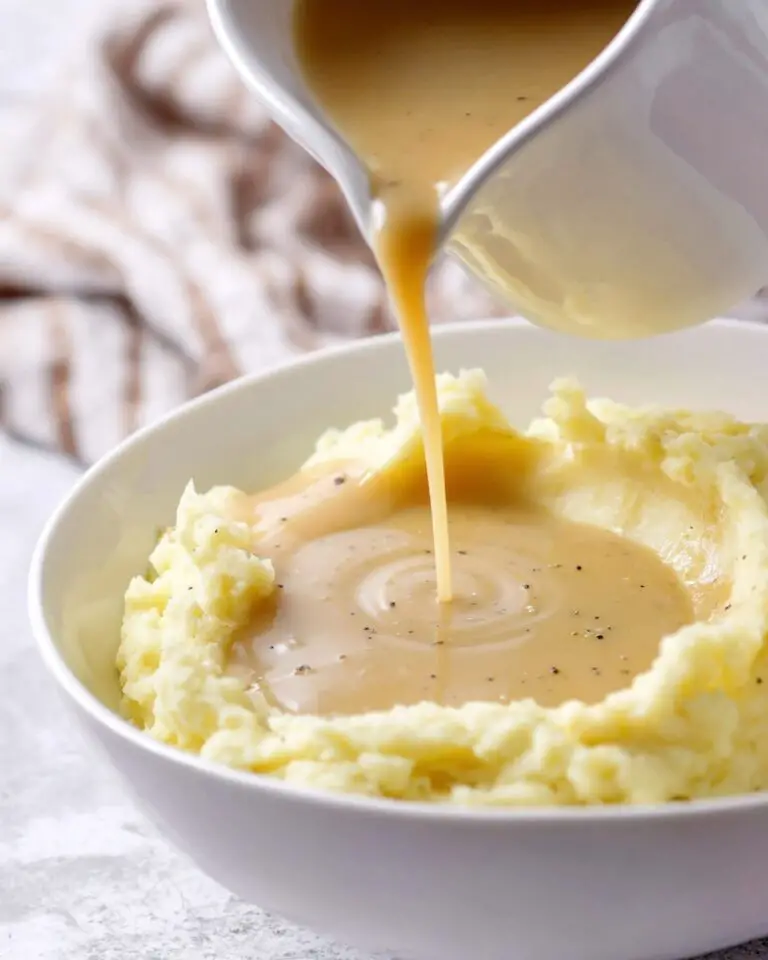Creamy Homemade Basic Gravy Without Drippings Recipe