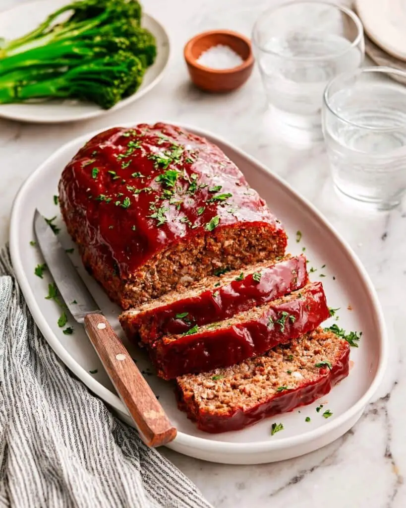 Classic Meatloaf with Ketchup and Worcestershire Glaze Recipe