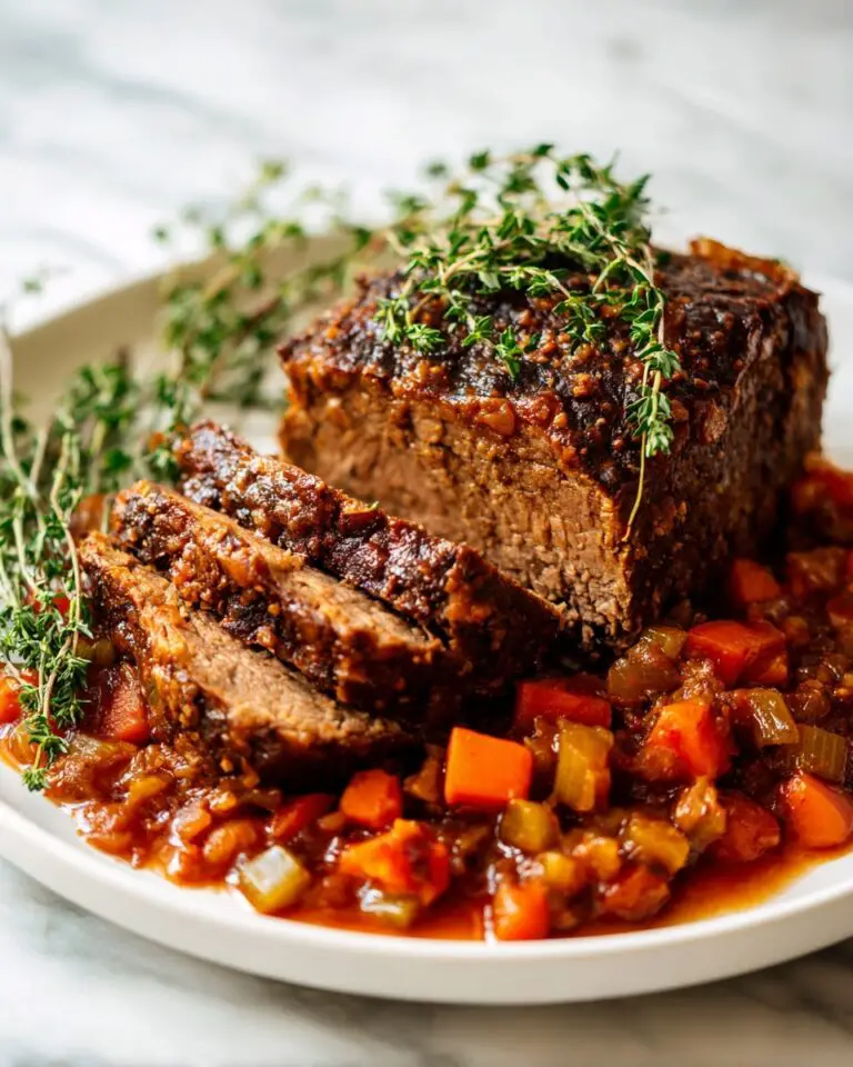 Ina Garten’s Classic Pot Roast with Red Wine and Herb Vegetables Recipe