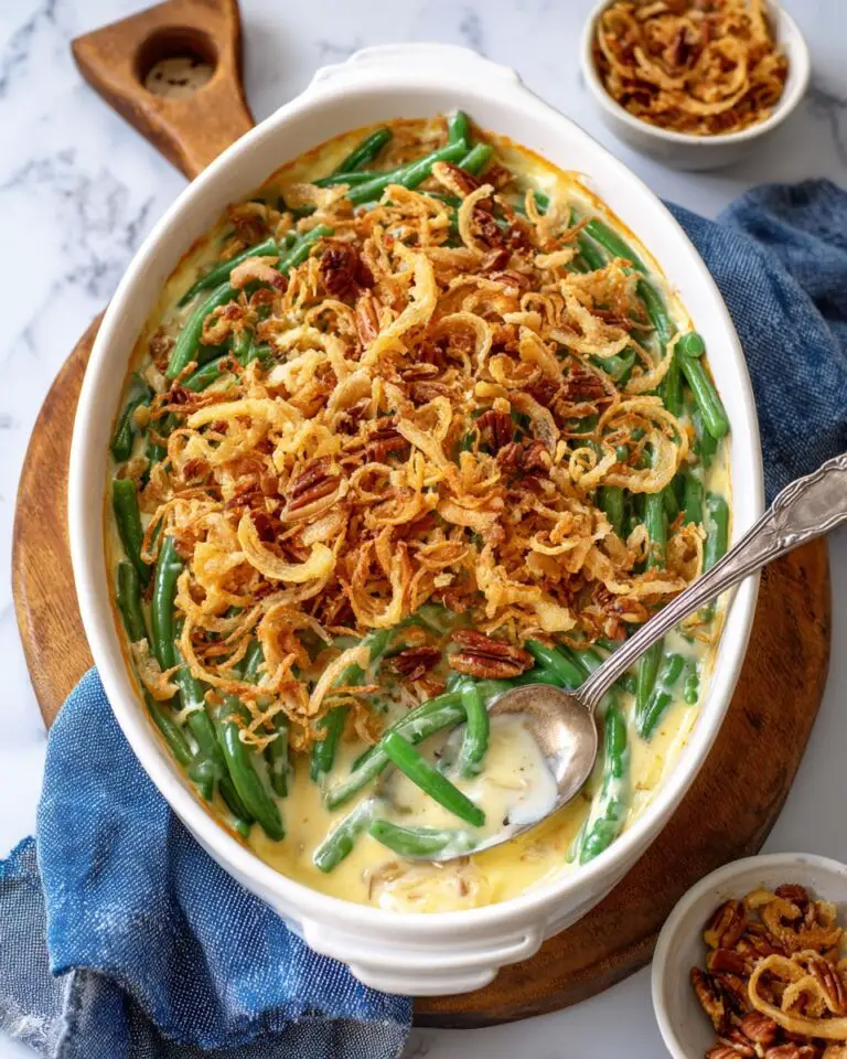 Cheesy Green Bean Casserole Recipe