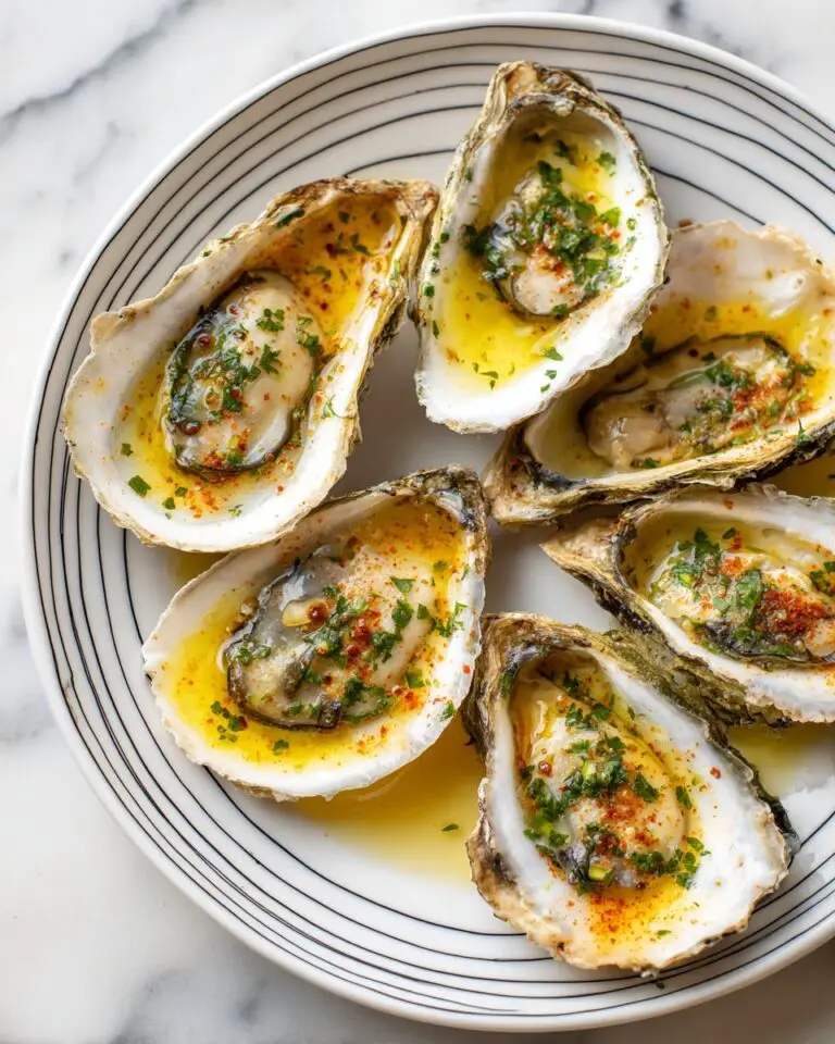 Grilled Oysters with Savory Herb Butter Recipe