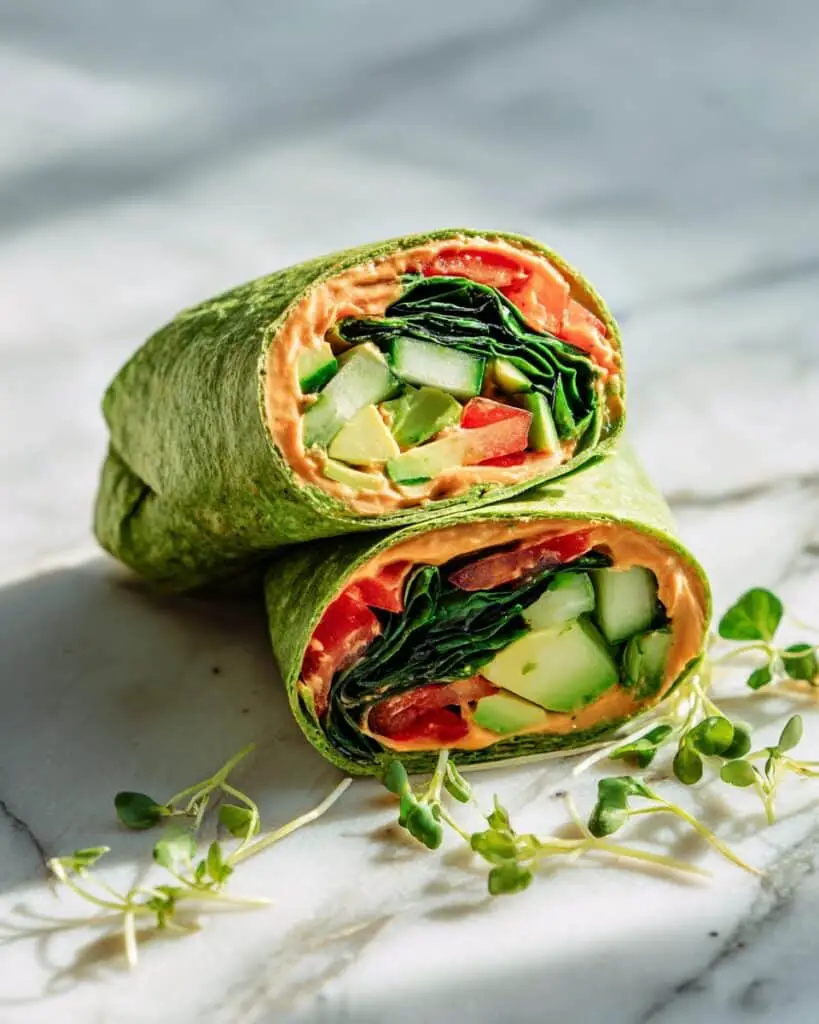 Hummus Veggie Wrap Recipe