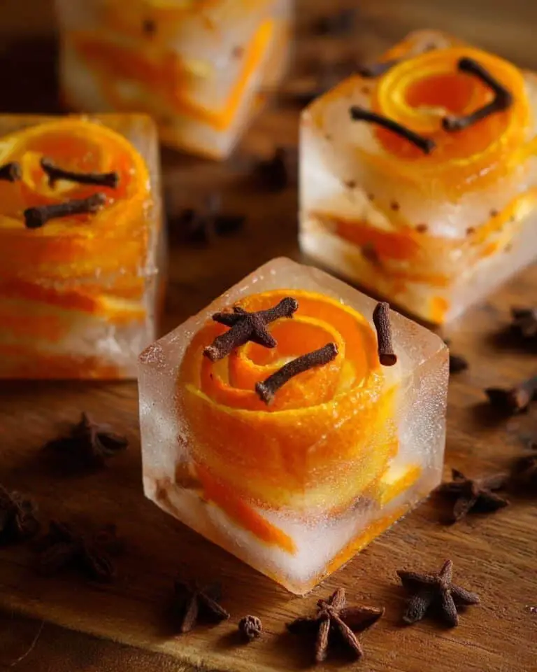 Clove Orange Rose Ice Cubes Recipe