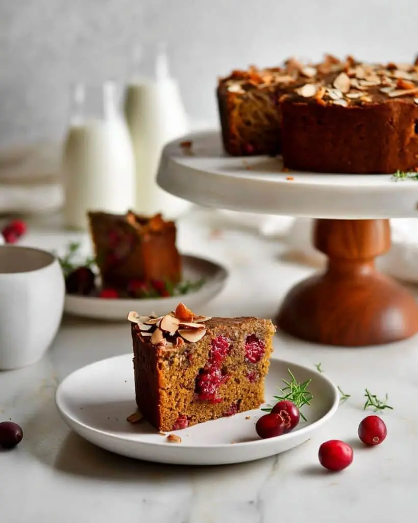 Cranberry Gingerbread Tosca Cake Recipe
