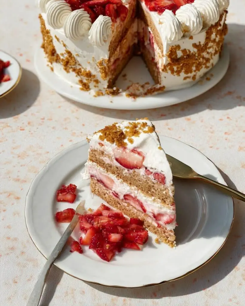 Strawberry Rhubarb Amaretti Icebox Cake Recipe