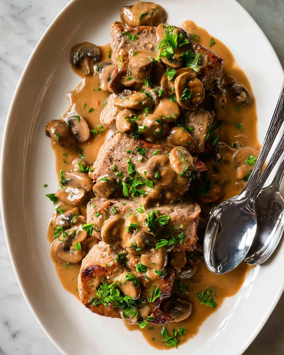 A white oval plate with green trim holds one large piece of raw red meat laid on top of sprigs of green rosemary and thyme. Surrounding the plate, on a white marbled surface, are small bowls and cups with various ingredients: a bowl of whole brown mushrooms, small white bowls containing light yellow butter, minced shallots, yellow mustard, light yellow paste, coarse salt, and a dark brown sauce in a small cream pitcher. There is also a gray cup with a brown liquid and a white jug with a light yellow liquid. Fresh green parsley leaves lay near the bottom left of the image. All elements are evenly spaced in a bright and clean setting. Photo taken with an iphone --ar 4:5 --v 7