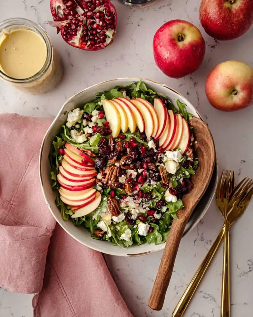 Apple Cranberry Salad with Maple Dijon Dressing Recipe