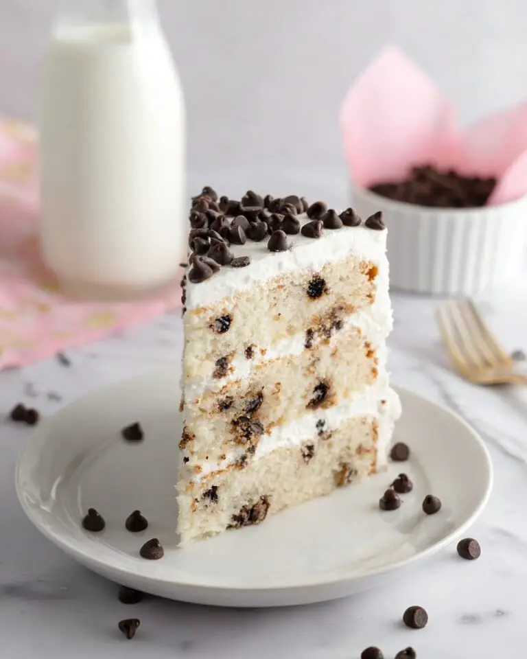 Chocolate Chip Cookies and Milk Cake Recipe