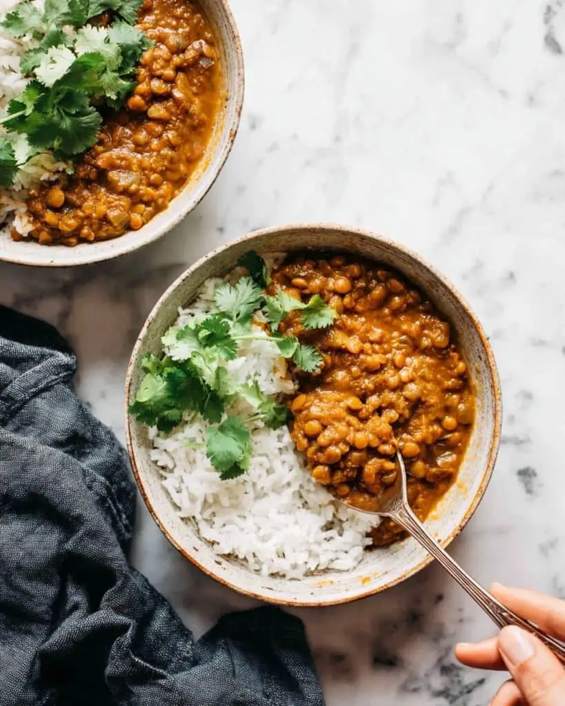 Instant Pot Red Curry Lentils Recipe
