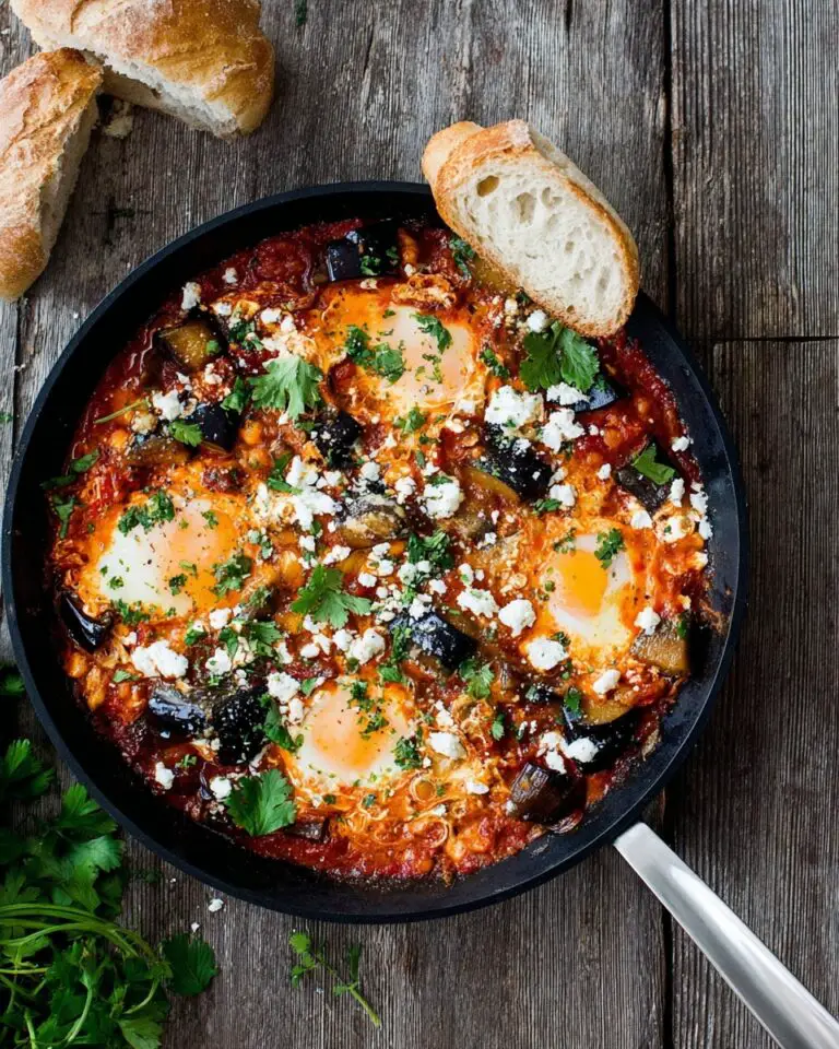 Spiced Eggplant Shakshuka Recipe