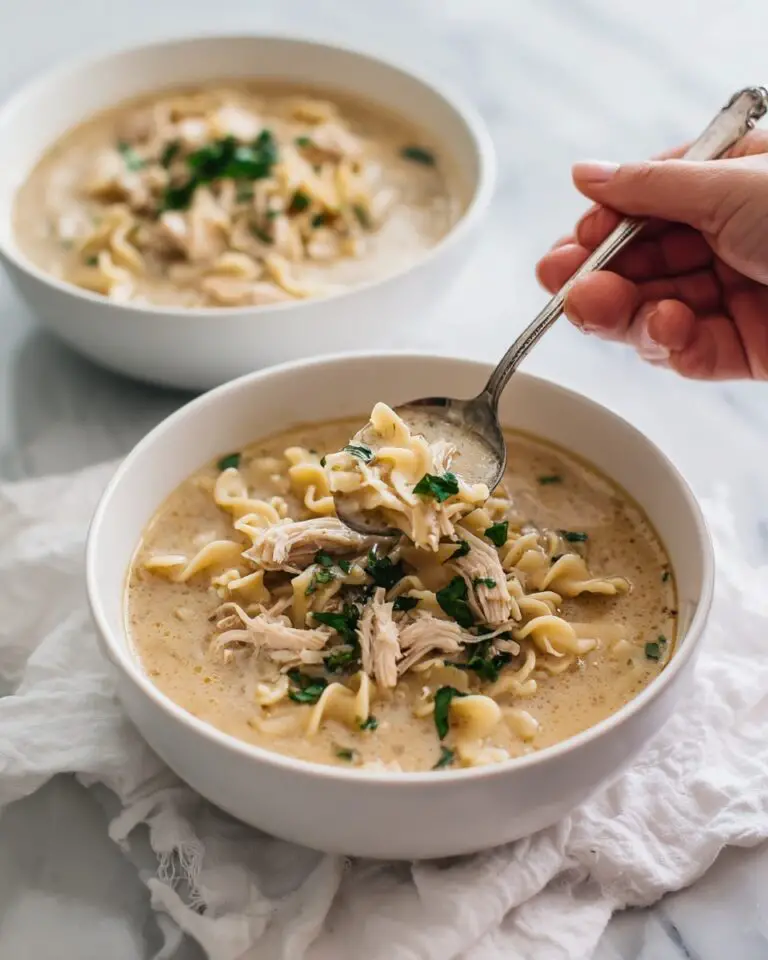 One Pot Gluten Free White Chicken Lasagna Soup Recipe