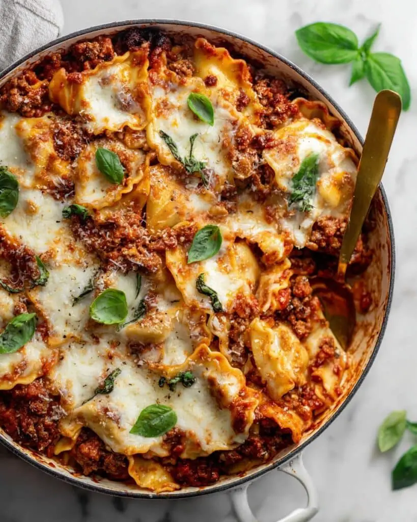 Cheesy Weeknight Tortellini Skillet Recipe