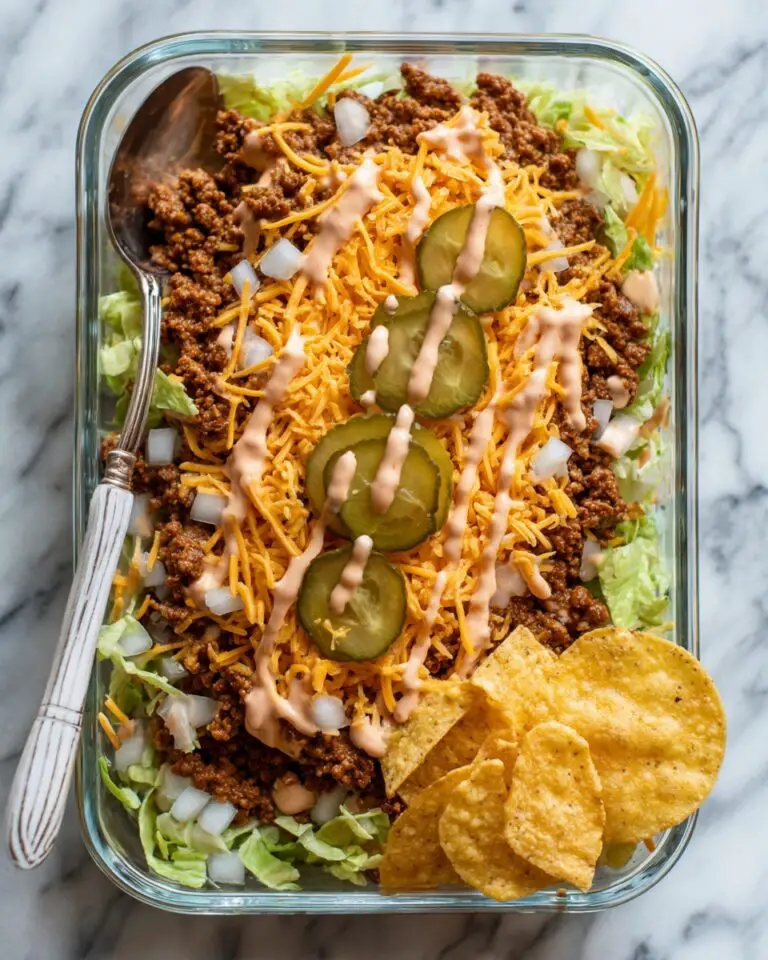 Big Mac Salad with High-Protein Burger Sauce Recipe