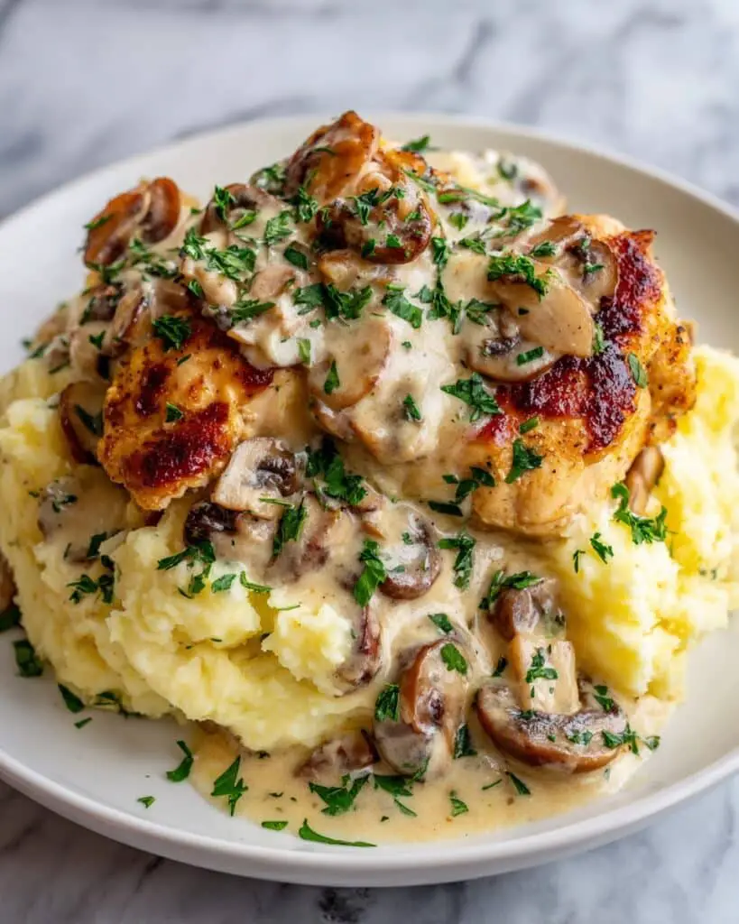 Garlic Parmesan Chicken in Creamy Sauce Recipe