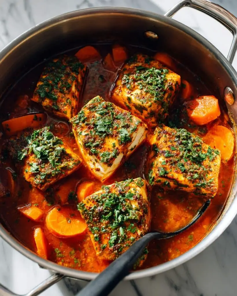 Classic Spicy Moroccan Fish in Rich Sauce Recipe
