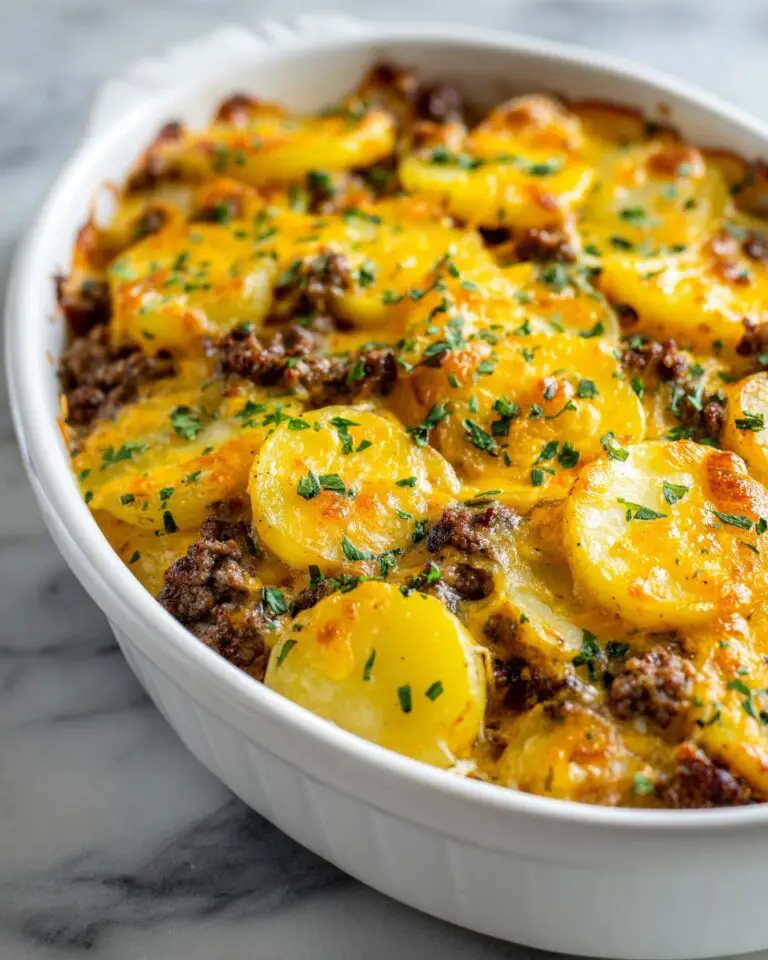 Hobo Casserole with Creamy Green Chile Sauce Recipe