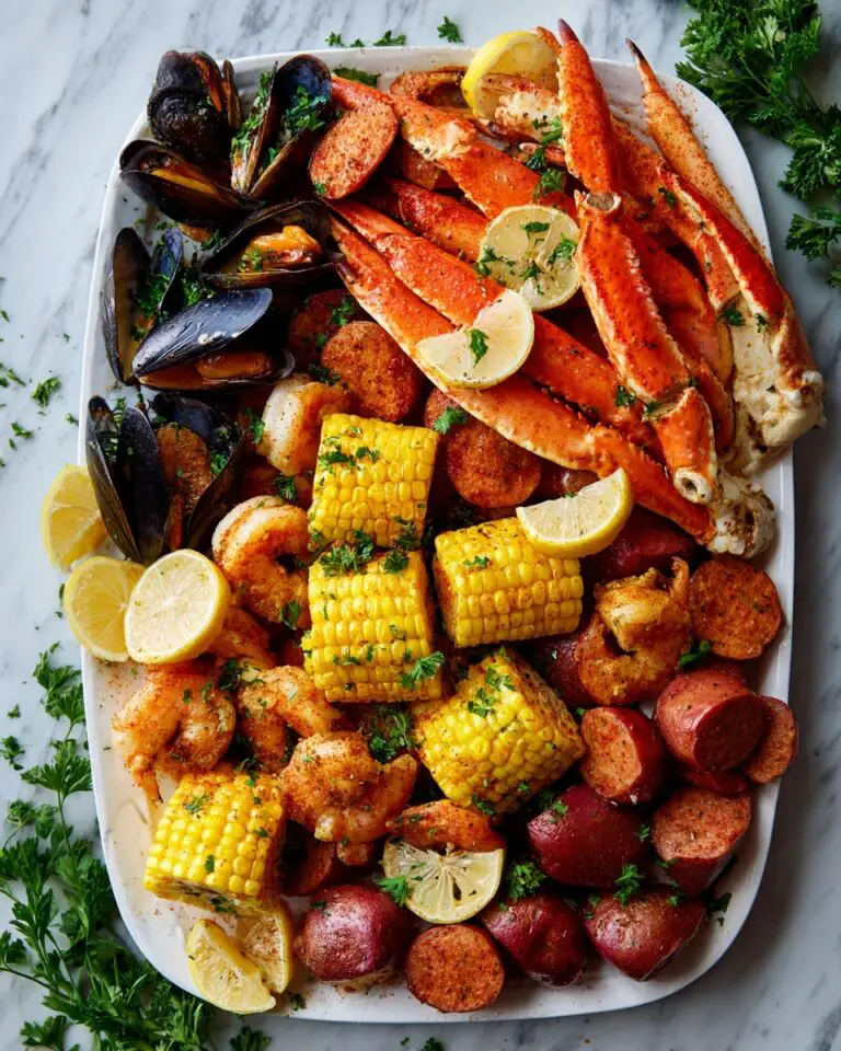 Homemade Cajun Seafood Boil Recipe with Spicy Garlic Butter Recipe