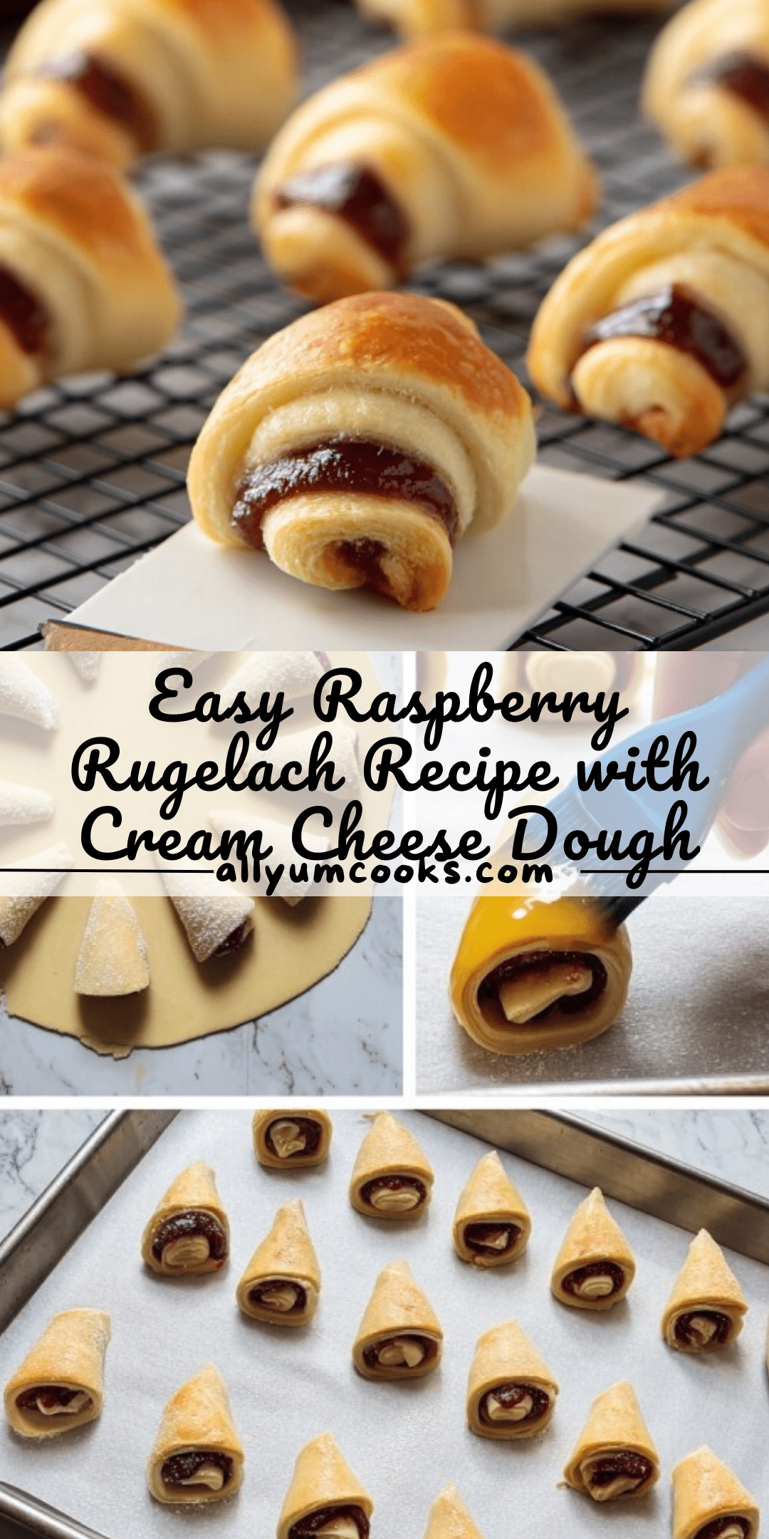 Zaros Rugelach Raspberry Raspberry Rugelach: Irresistible Flaky Pastry with Raspberry Filling