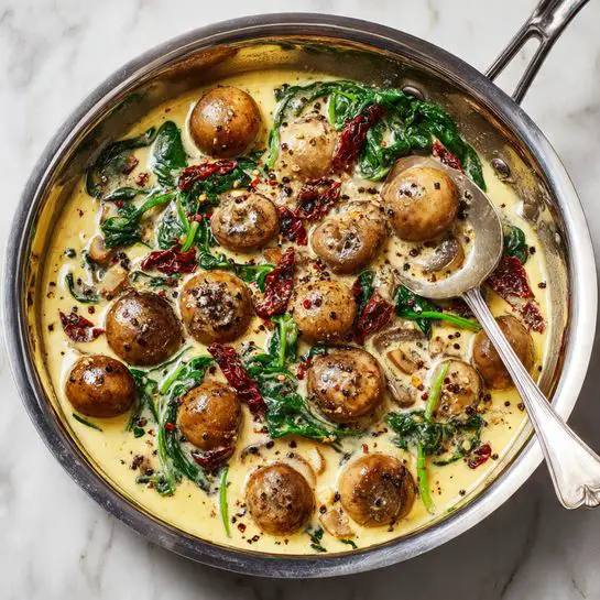 Creamy Garlic Butter Mushrooms Recipe