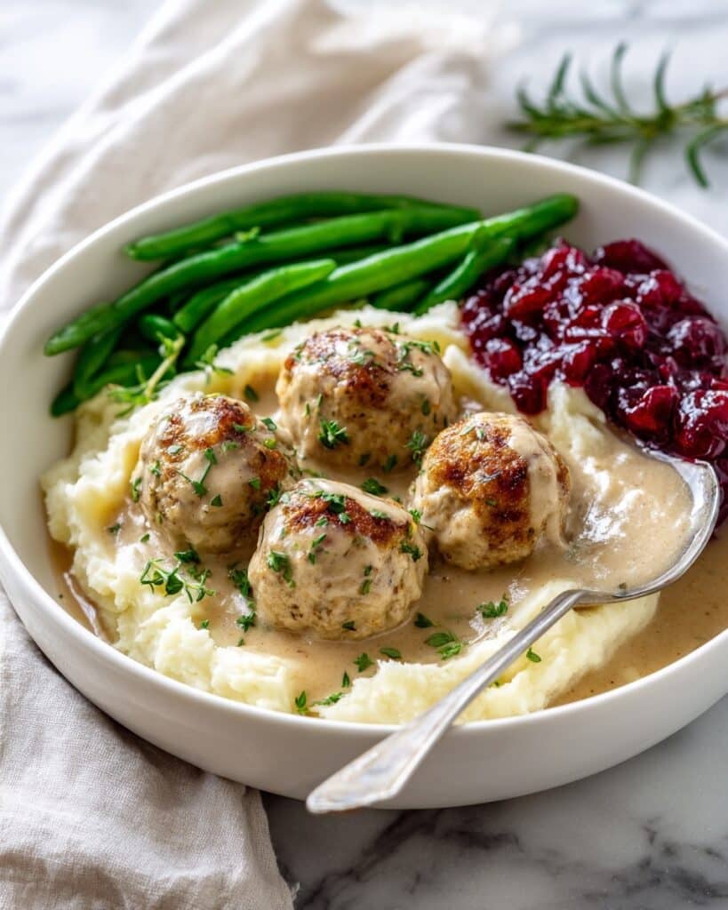 Turkey and Stuffing Meatballs Recipe