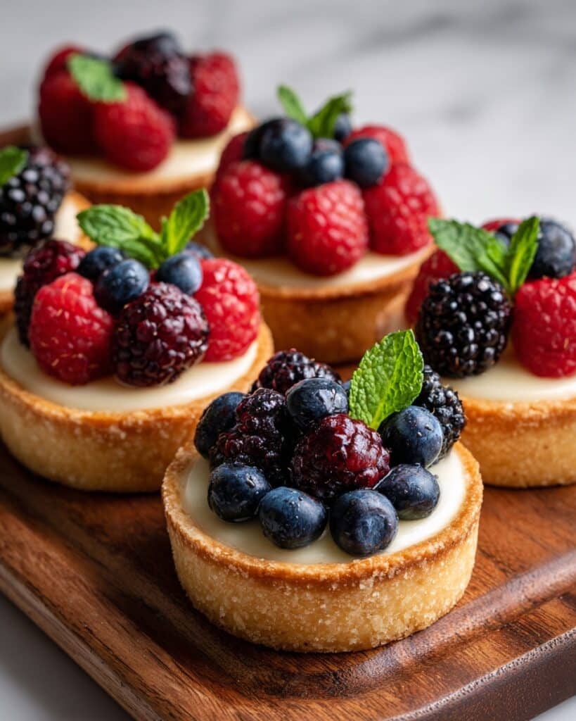 Mini Fruit Tarts with Vanilla Pastry Cream Recipe