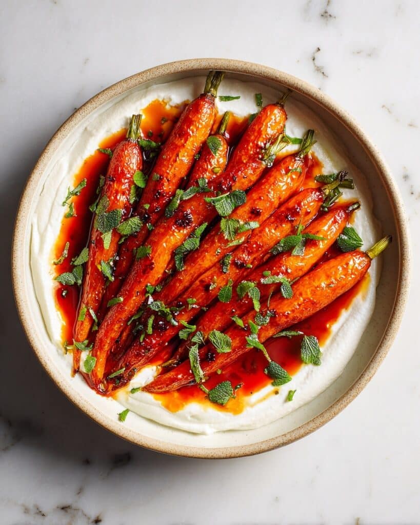 Harissa Roasted Carrots with Whipped Feta Recipe