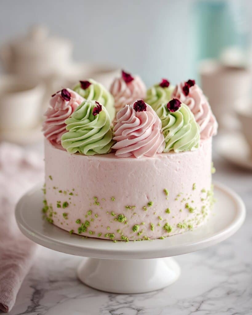 Strawberry Matcha Cake Recipe