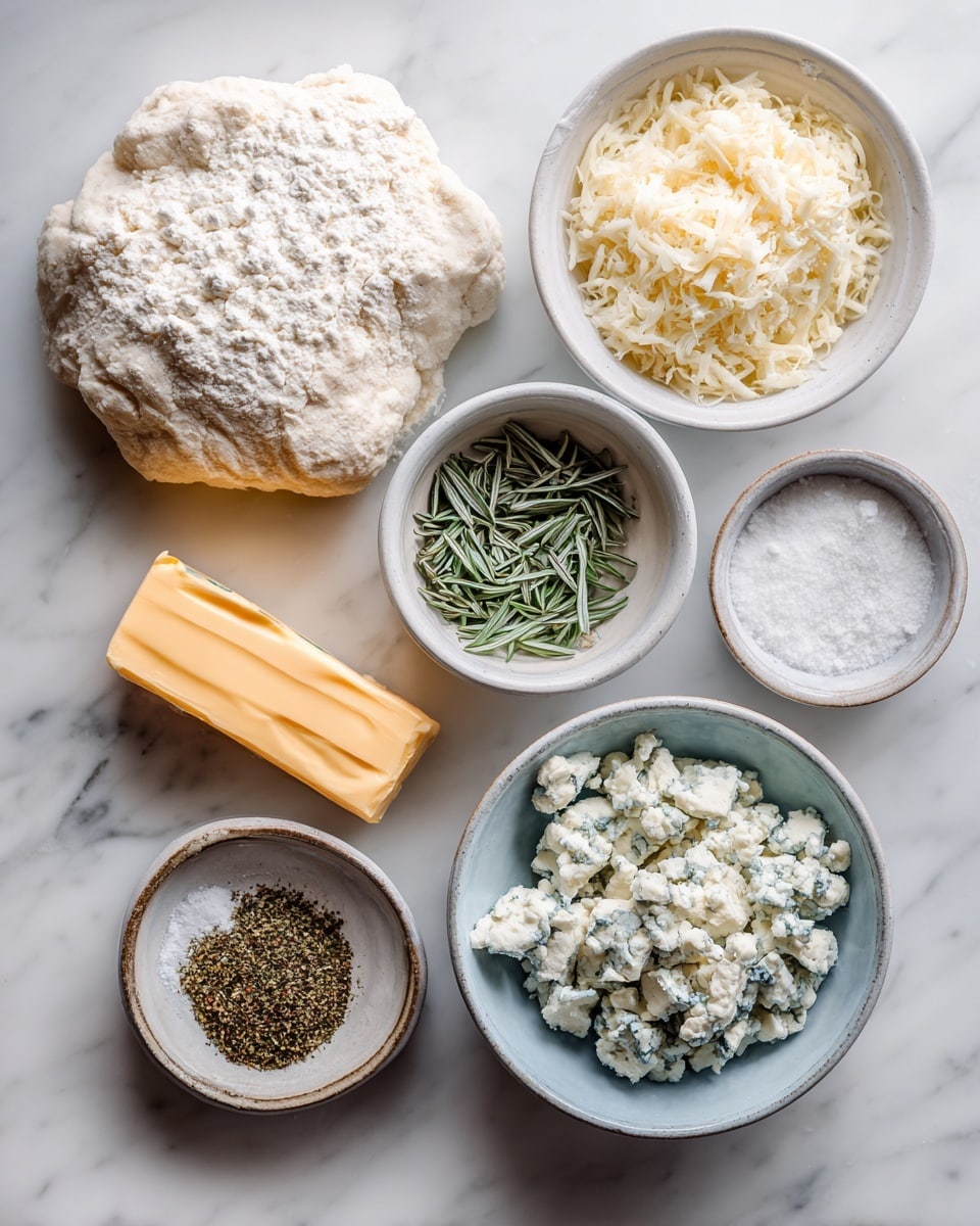 A round white bowl filled with a baked dish featuring about two layers of thick, golden brown dumpling-like pieces arranged in a circular pattern, some folded with layered textures on top. These pieces sit on a creamy sauce with a slightly bubbly texture and small green herb sprinkles scattered over the top. The bowl is placed on a shiny gold tray, and part of a wine glass is visible at the top right, with hints of a festive red cloth with gold stars on the left side, all set on a white marbled surface. Photo taken with an iphone --ar 4:5 --v 7