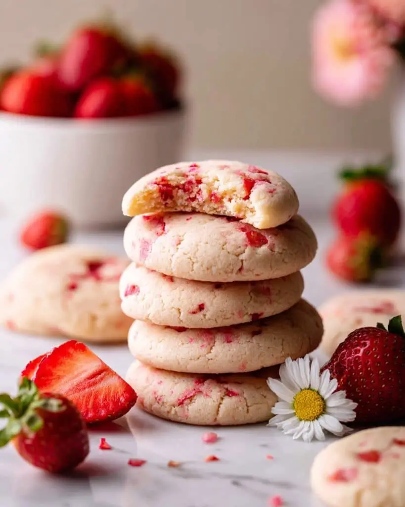 Easy Strawberry Cookies Recipe